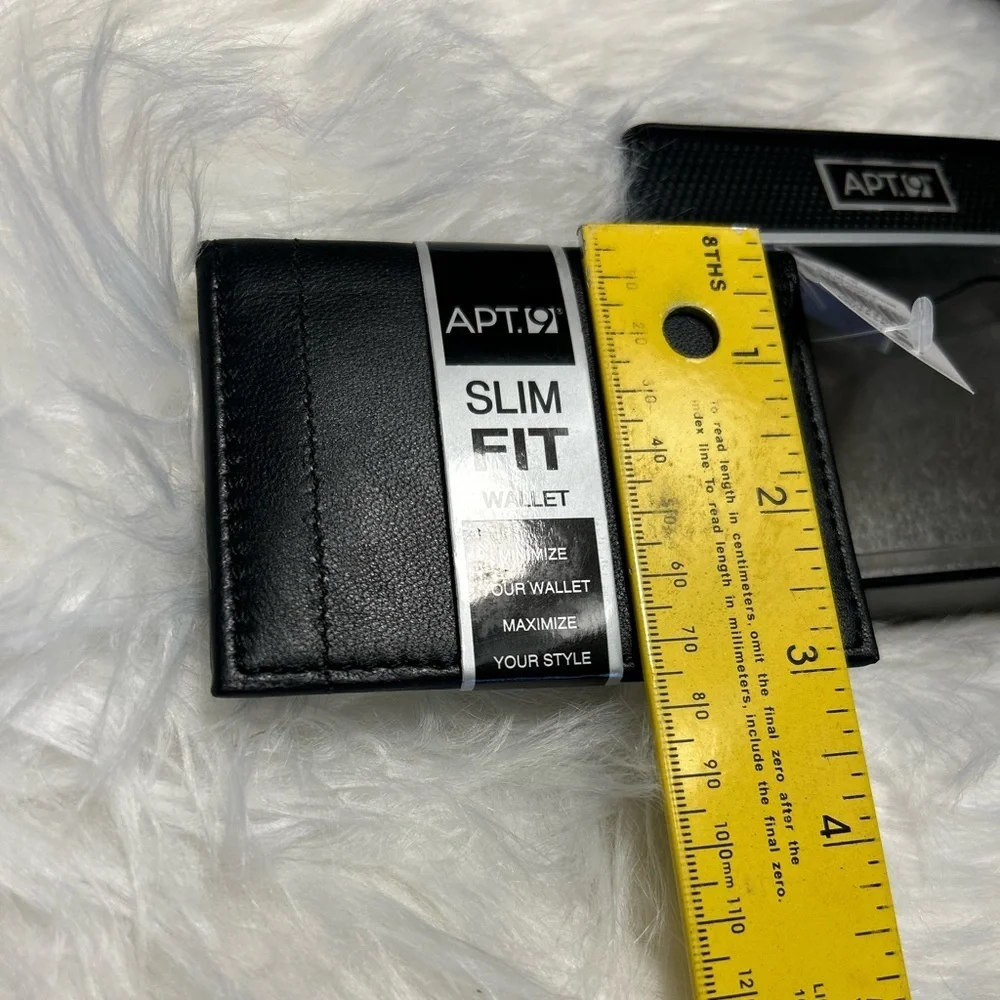 Black Leather‎ Card Holder Wallet from Apt. 9. NWB. R